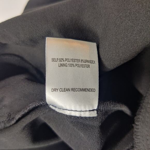 Ali & Jay Black Crossover Faux Wrap Jumpsuit Large Slim Leg Chic Playsuit - Picture 13 of 16